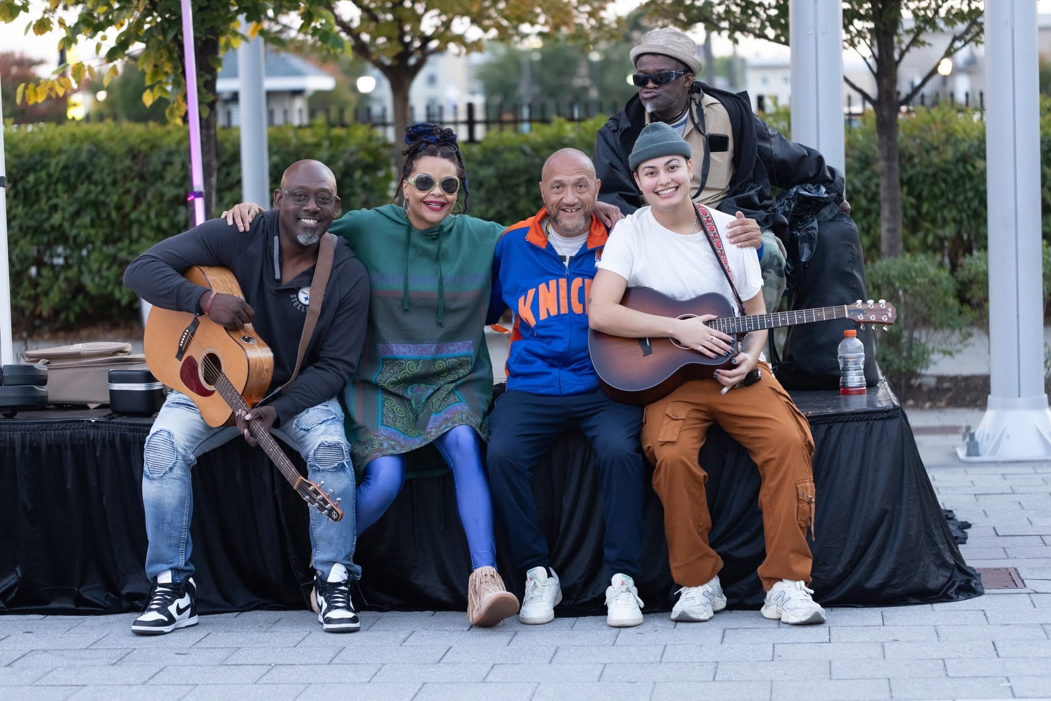 Performers at the Night Market Stage during Newark Arts Festival 2024