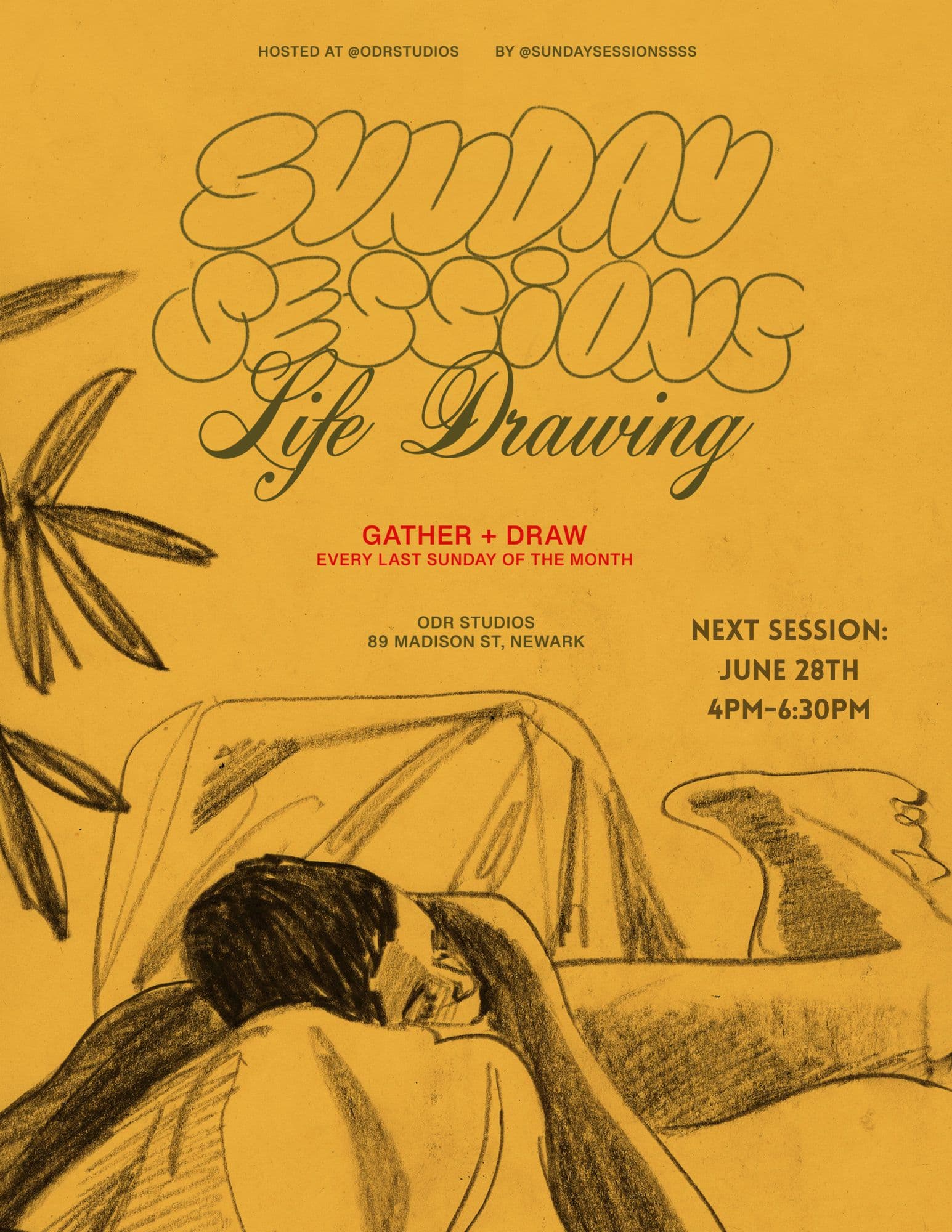 Sunday Sessions: Live Figure Drawing