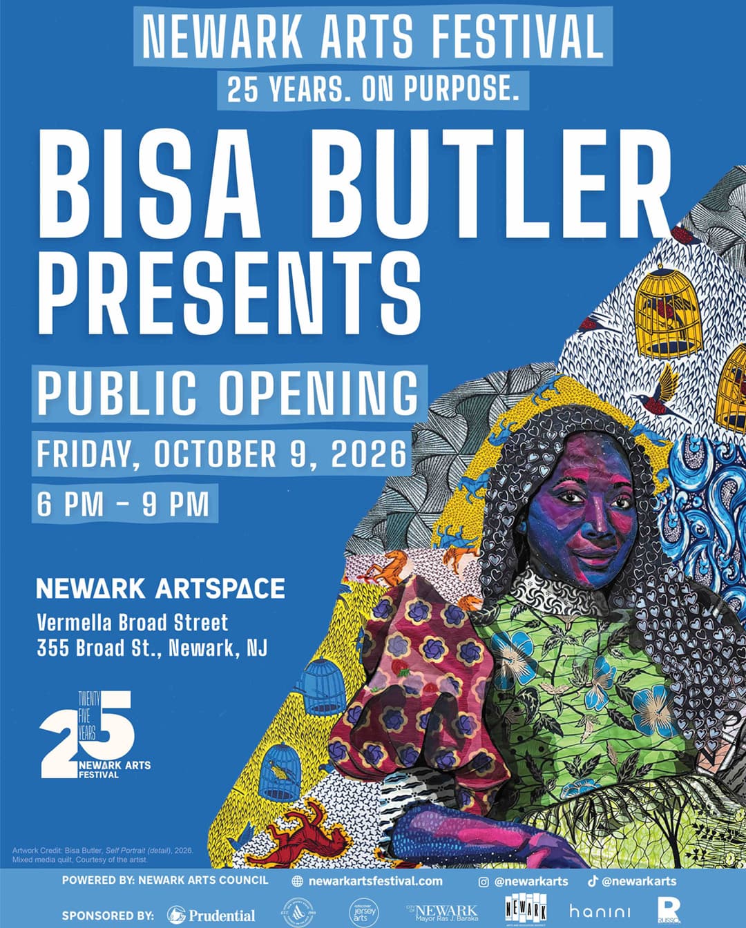 Opening Reception for Bisa Butler Presents, a Newark Arts Festival spotlight exhibition at Newark ArtSpace
