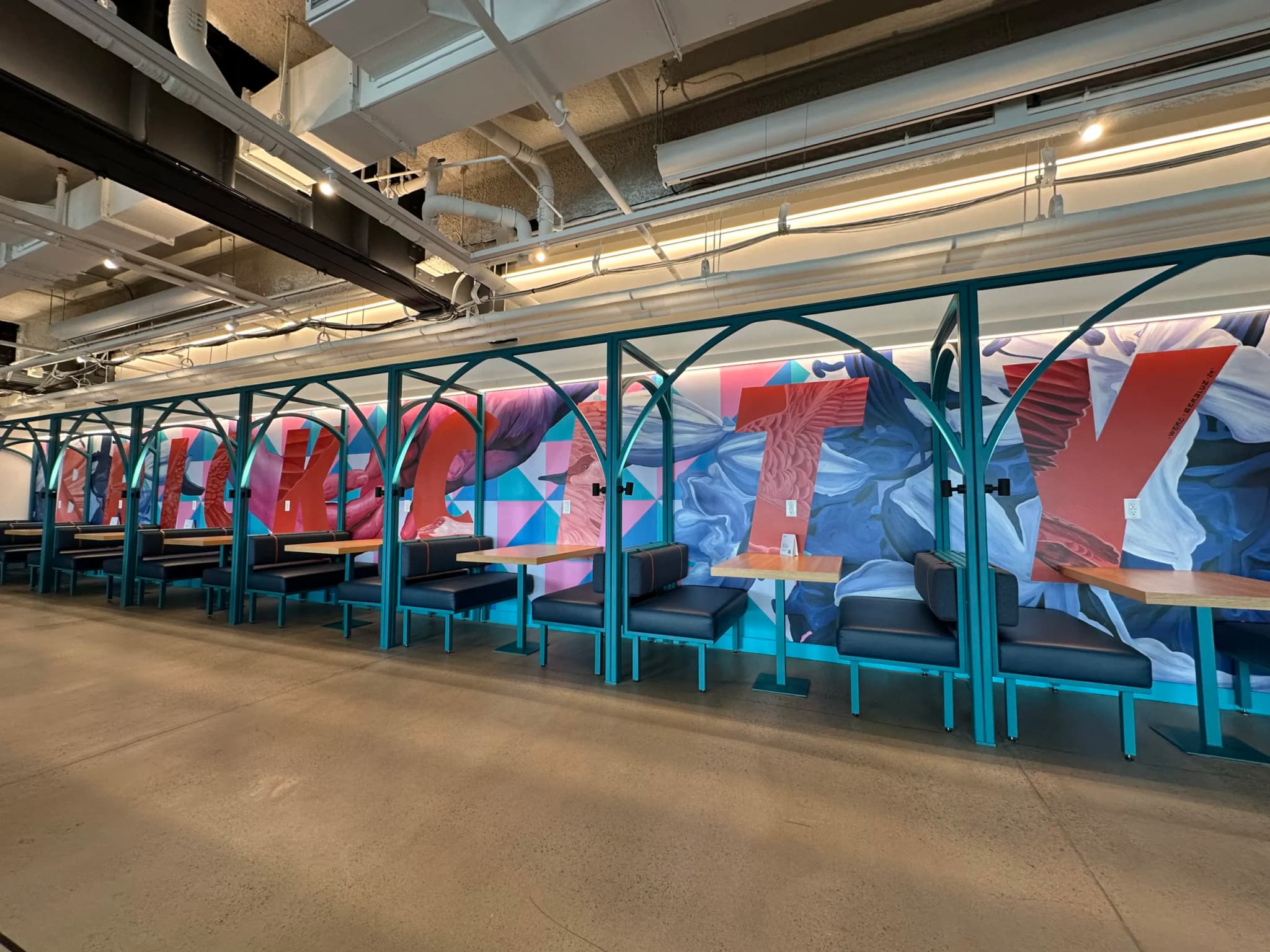 Gera & Werc's Brick City mural for McKinsey & Co. office
