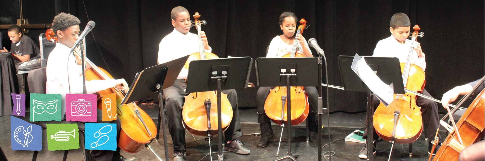 Arts Ed Newark kids from Newark Schools perform a cello piece