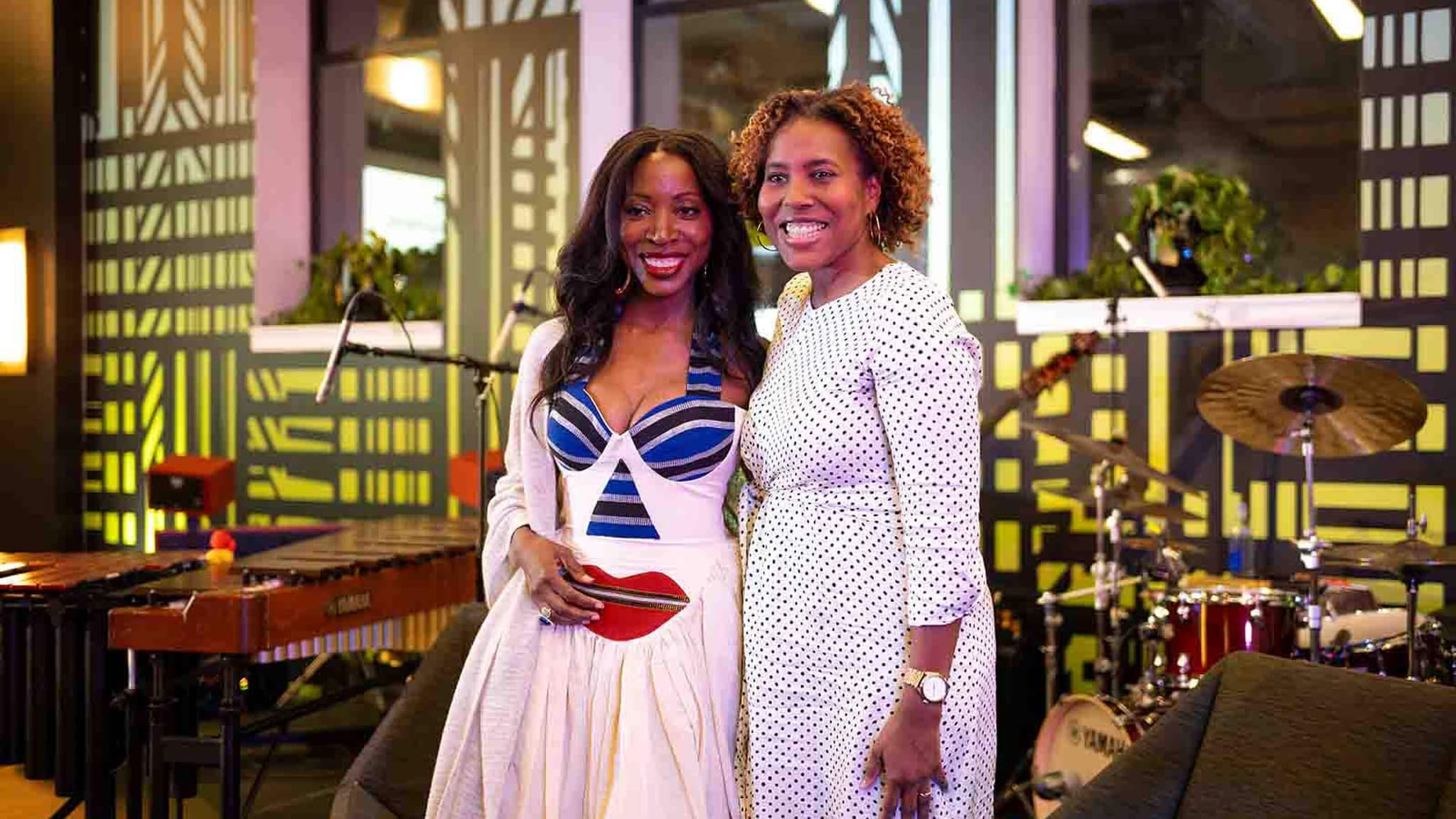 From left, Bisa Butler and Salamishah Tillet at Bisa Butler On Purpose event during the Newark Arts Festival 2026 Kickoff