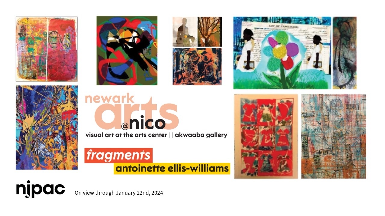 NewarkArts_Nico_Banner Newark Arts @ nico, visual art at the art center | Akwaaba Gallery , String Theory by Dawn L. Stringer